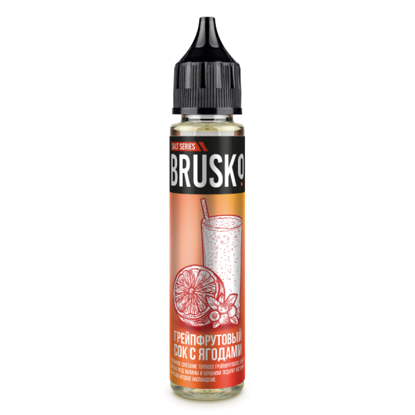 Жидкость Brusko Salt - 5, Грейпфрутовый сок с ягодами, 30 мл