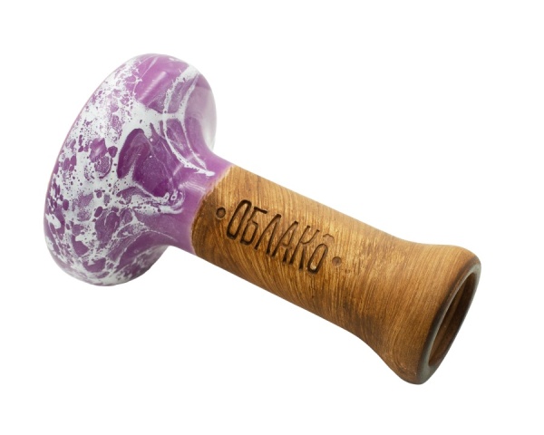 Чаша Облако Glaze Black - Фиолетовый белый мрамор