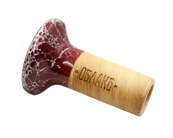 Чаша Облако Flow - Белый/Вишнево-белый мрамор