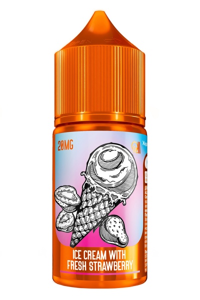 RELL Orange Ice Cream with Fresh Strawberry 30 мл 20 salt