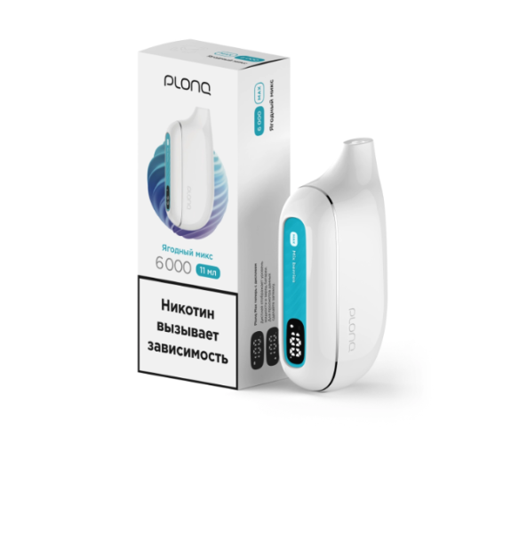 Plonq MAX (до 6000 затяжек) вкус Ягодный Микс