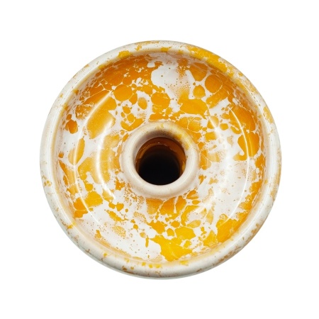Чаша Облако Glaze Phunnel L - Оранжево-белый мрамор
