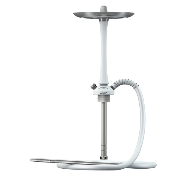 Кальян MattPear Simple M White (Шахта Прямая, без колбы)