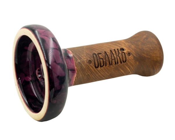 Чаша Облако Glaze Black - Малиновый черный мрамор