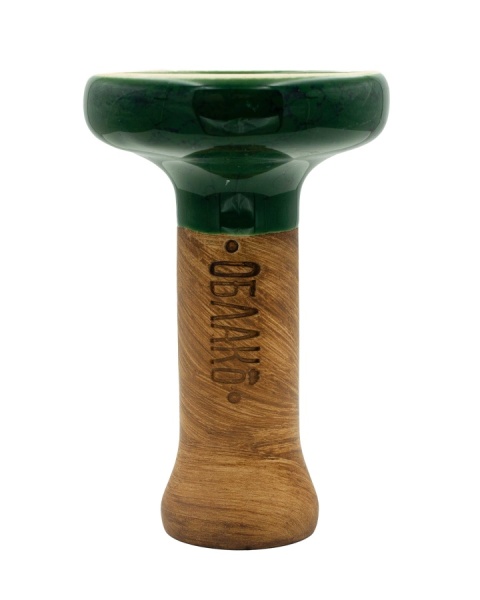 Чаша Облако Glaze Black - Зелёный синий мрамор