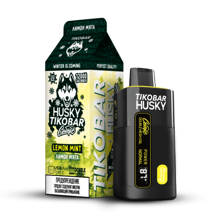 TIKOBAR HUSKY Сибирь 12000 Lemon Mint (лимон, мята)