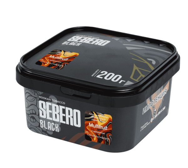 Sebero Black с ароматом Сок мультифрукт (Multifruit), 200 гр