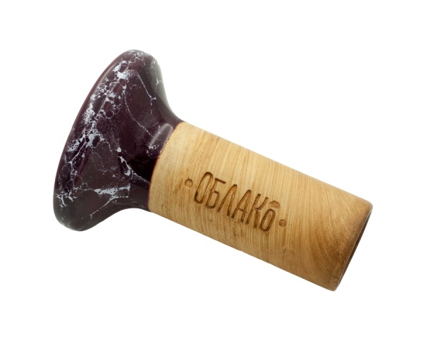 Чаша Облако Flow - Белый/Бордово-белый мрамор