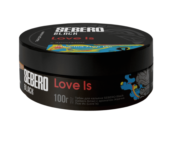 Sebero Black с ароматом Жвачка Лов Ис (Love Is), 100 гр