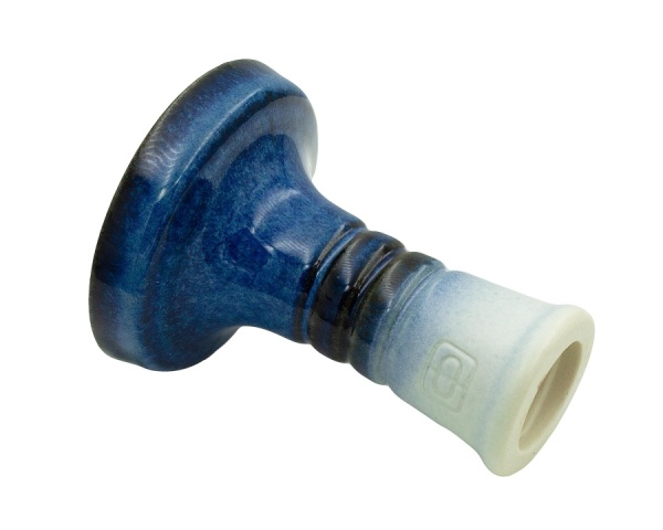 Чаша Форма Фанел Глазурь белый / синий