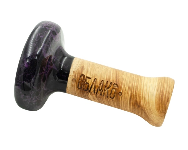 Чаша Облако Glaze Black - Фиолетовый черный мрамор 