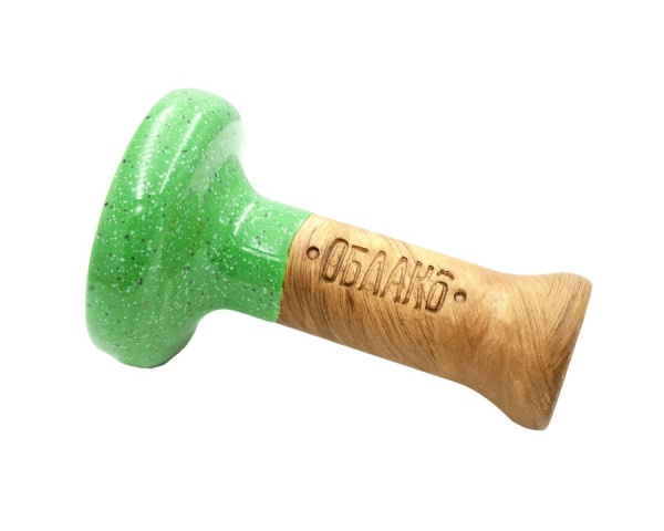 Чаша Облако Glaze Black - Зелёный в точку