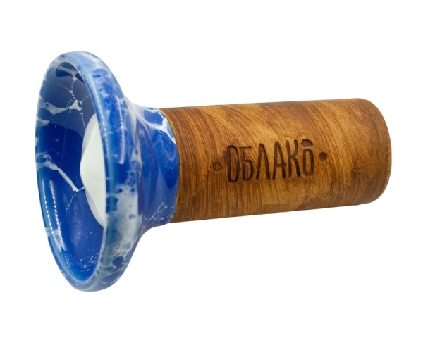 Чаша Облако Flow - Белый/Сине-белый мрамор