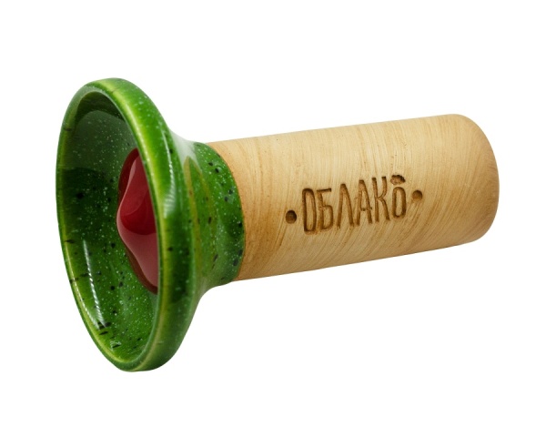 Чаша Облако Flow - Красный/Зеленый в точку