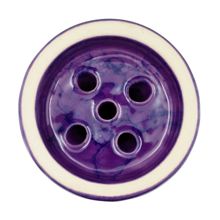 Чаша Облако Glaze Black - Фиолетовый синий мрамор
