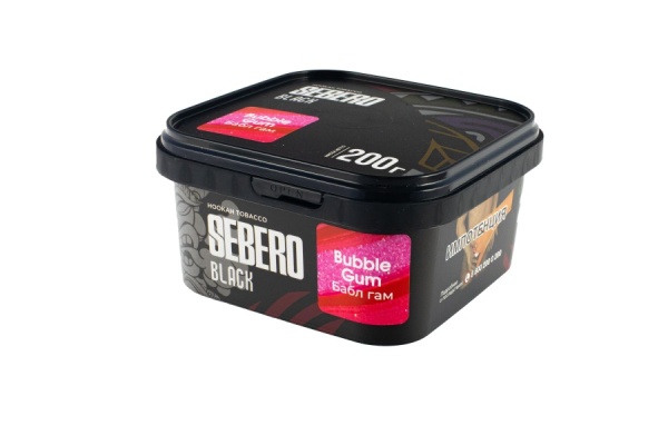 Sebero Black с ароматом Бабл гам (Bubble gum), 200 гр