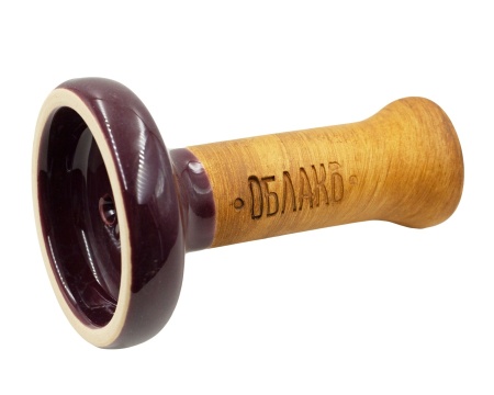 Чаша Облако Glaze Black - Бордово-серый мрамор