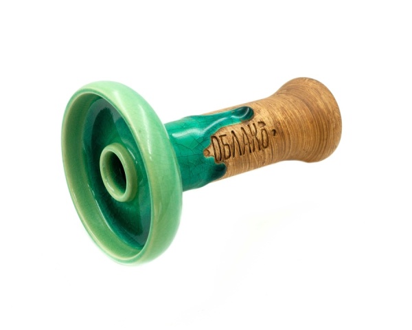 Чаша Облако Glaze Phunnel L - Зелёная кракле