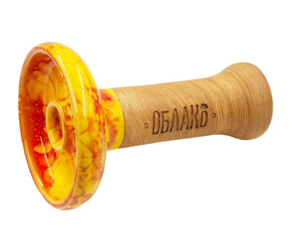 Чаша Облако Glaze Phunnel L - Желто-красный мрамор