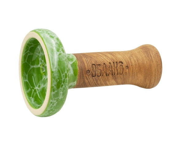 Чаша Облако Glaze Black - Зелено-белый мрамор