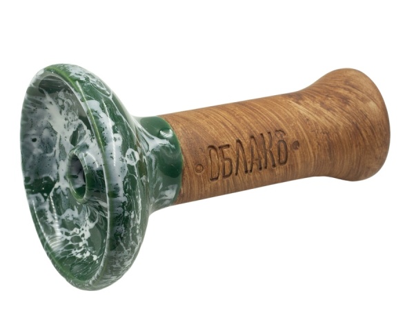 Чаша Облако Glaze Phunnel M - Темно-зеленый белый мрамор