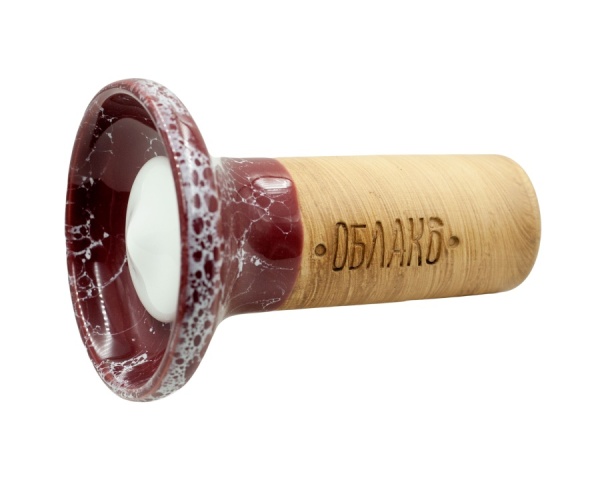 Чаша Облако Flow - Белый/Вишнево-белый мрамор