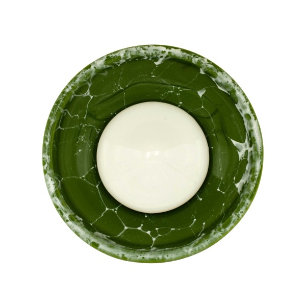 Чаша Облако Flow - Белый/Зелено-белый мрамор