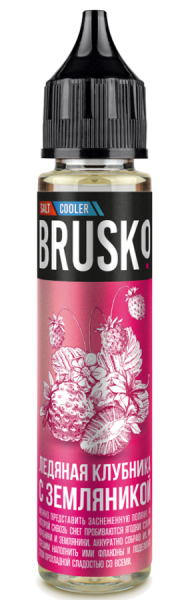 Жидкость Brusko Salt - 2, Ледяная клубника с земляникой, 30 мл