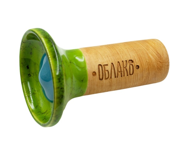 Чаша Облако Flow - Голубой/Зелено-черный мрамор