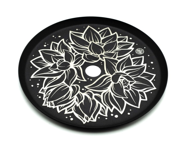 Дизайнерское блюдце плоское Alpha Hookah 03