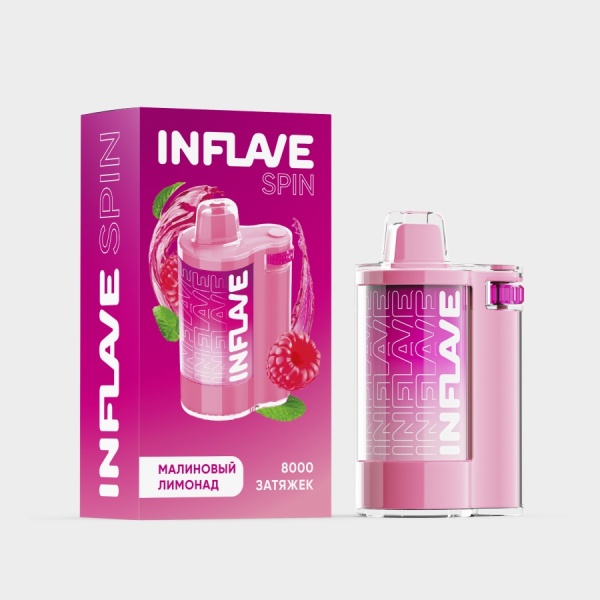 INFLAVE SPIN 8000 Малиновый лимонад, 2%