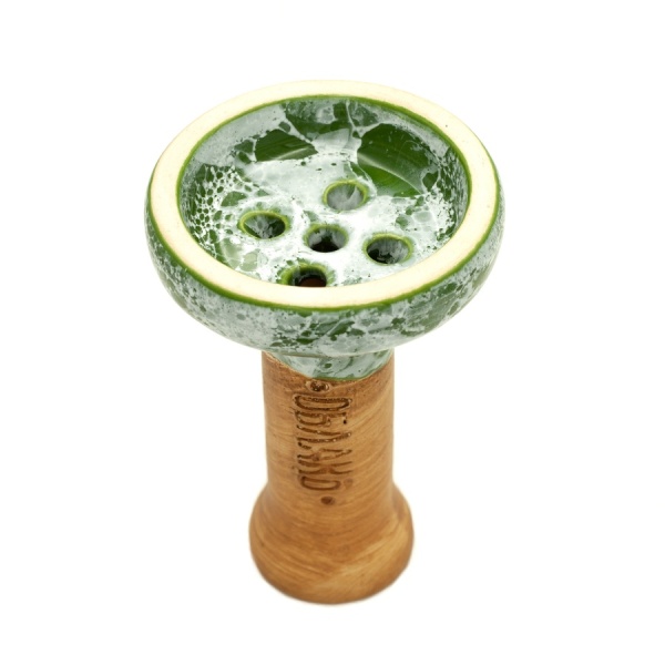 Чаша Облако Glaze Black - Зелёный мрамор