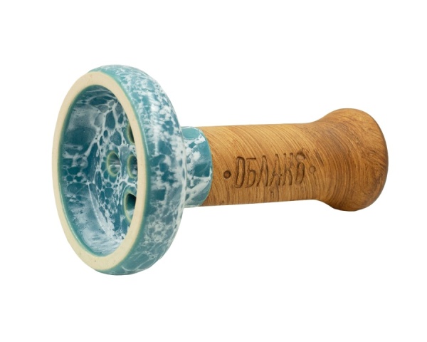 Чаша Облако Glaze Black - Голубой-белый мрамор