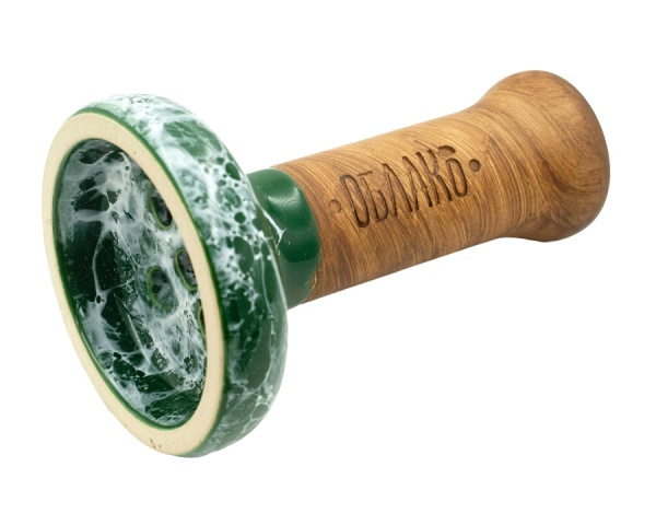 Чаша Облако Glaze Black - Бело-зеленый мрамор