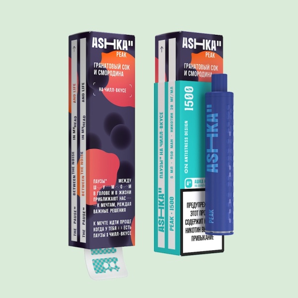 ASHKA PEAK 1500 Гранатовый сок со смородиной