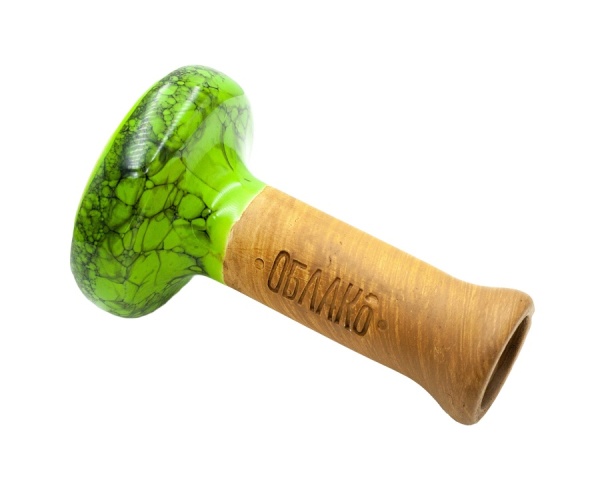 Чаша Облако Glaze Black - Салатово-черный мрамор