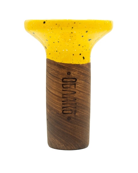 Чаша Облако Flow - Белый/Желтый в точку