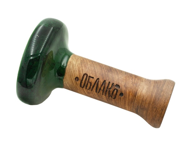 Чаша Облако Glaze Black - Зелёный черный мрамор