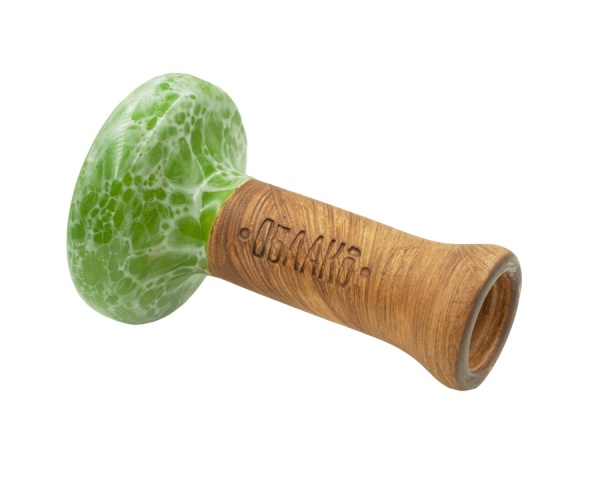 Чаша Облако Glaze Black - Зелено-белый мрамор