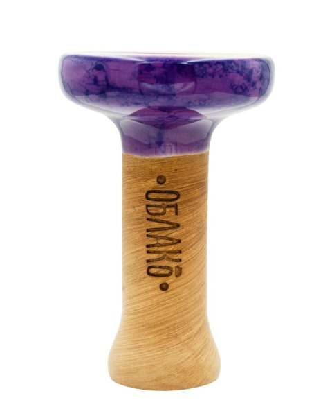 Чаша Облако Glaze Black - Фиолетовый синий мрамор