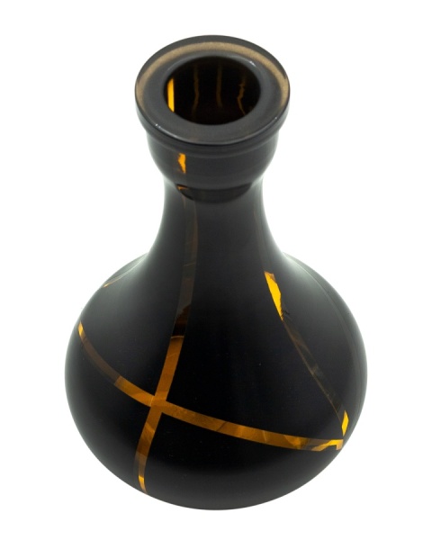 Колба Vessel Glass Капля Полоски желтые