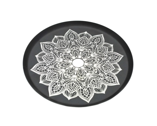 Дизайнерское блюдце плоское Alpha Hookah 09