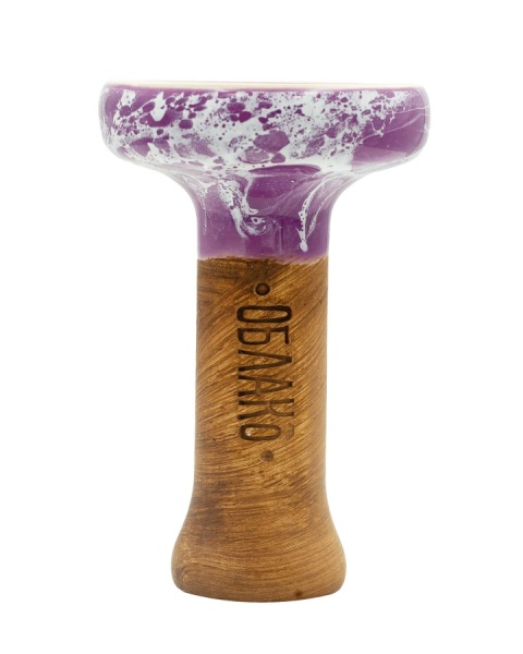 Чаша Облако Glaze Black - Фиолетовый белый мрамор