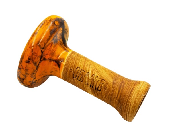 Чаша Облако Glaze Phunnel L - Оранжевый чёрный мрамор 