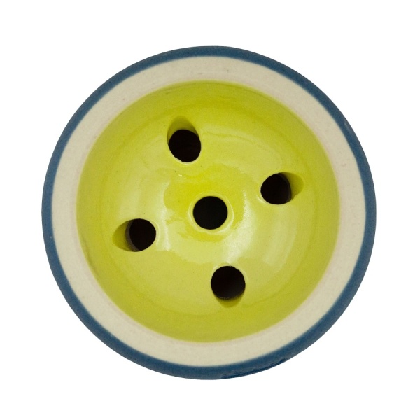 Чаша Форма Турка Бетон Синий / Желтый