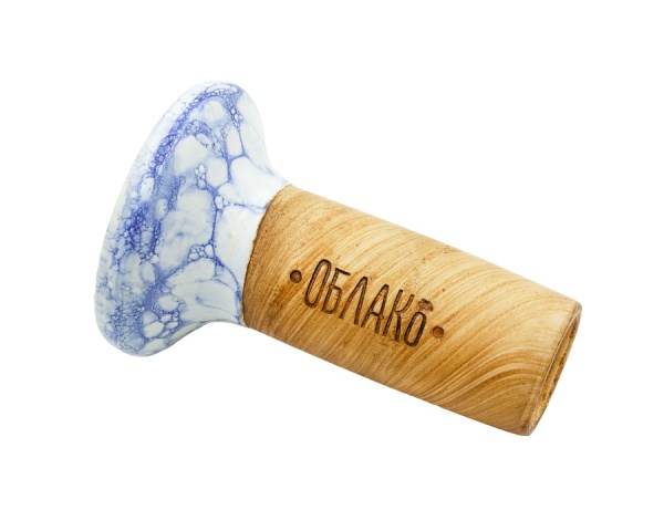 Чаша Облако Flow - Желтый/Бело-синий мрамор