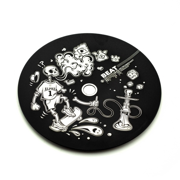 Дизайнерское блюдце плоское Beat 01