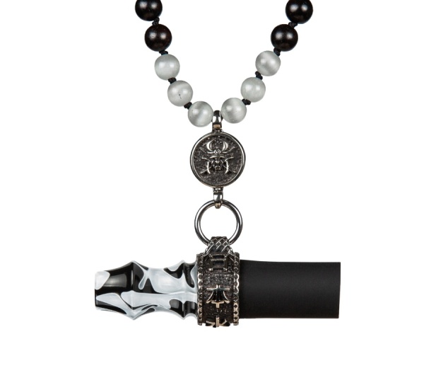 Мундштук Индивидуальный/персональный Japona Samurai Beads White