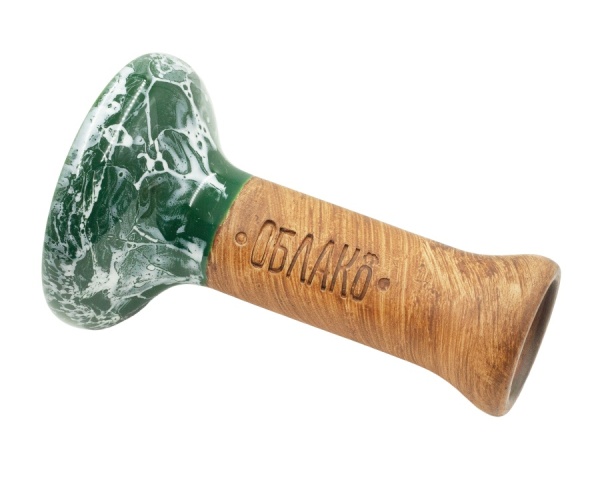 Чаша Облако Glaze Phunnel M - Темно-зеленый белый мрамор