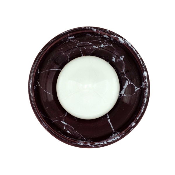 Чаша Облако Flow - Белый/Бордово-белый мрамор